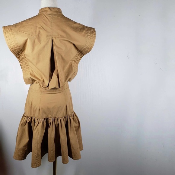 JiJil Sleeveless Utility‎ Dress 40 4 Tan Mini - Picture 8 of 13